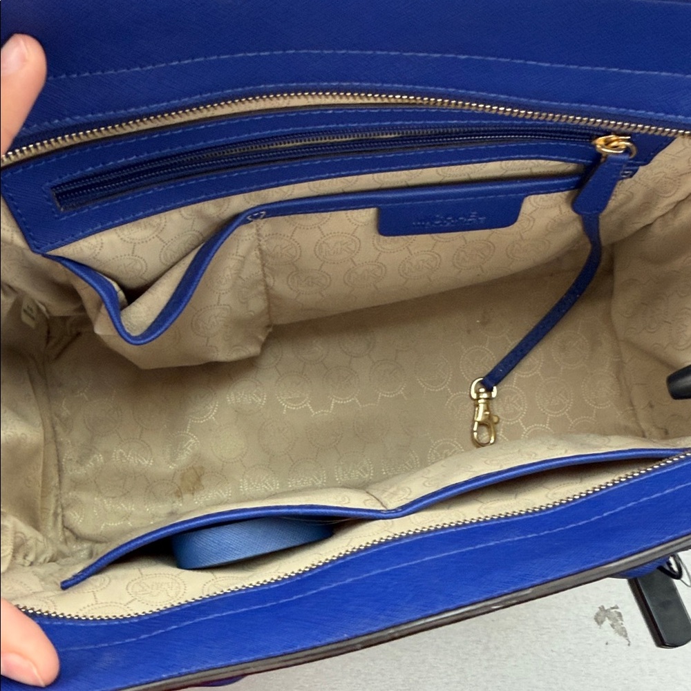 Michael Kors Royal Blue Satchel - Picture 6 of 7